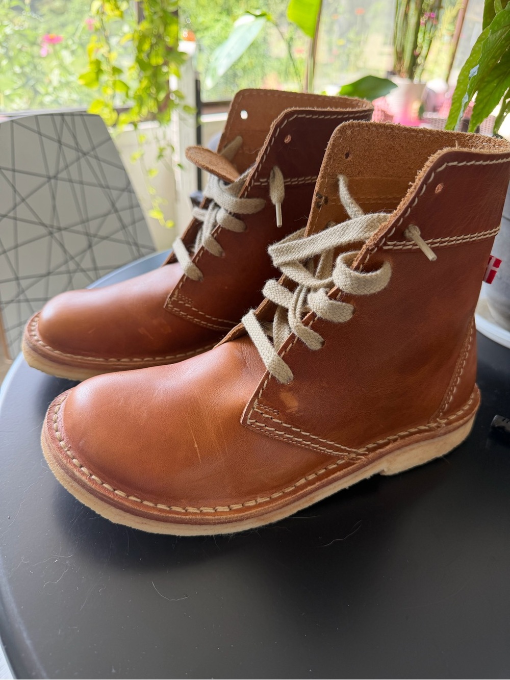 Unisex Duckfeet Brown Leather Lace-Up Boots Faborg
